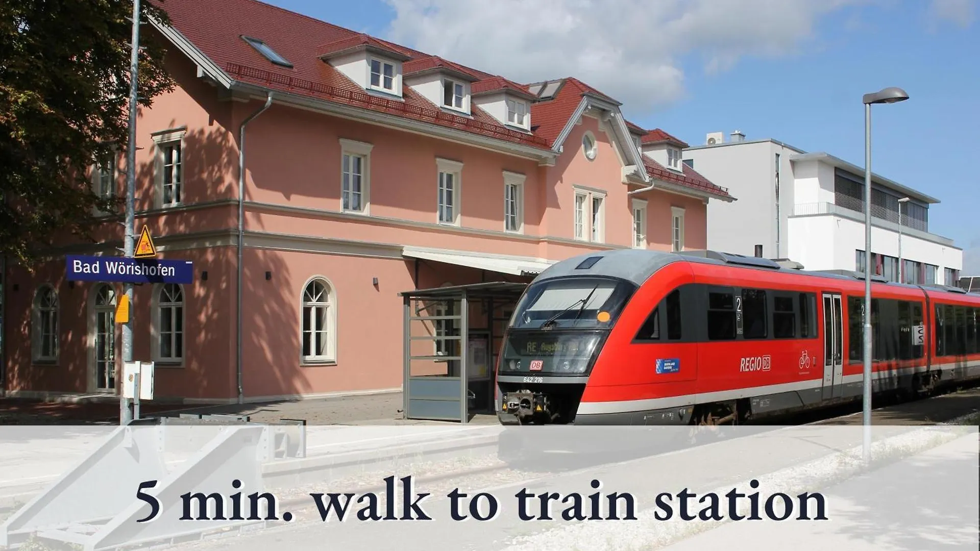 Apartament Ideales Monteurzimmer Fuer Bis Zu 3 Personen In Bester Lage L 1 Minute Zum Bahnhof L Innenstadtnaehe L Kueche L Free-Wlan L Willkommen Im Hallo!-Apartment 3 Bad Wörishofen